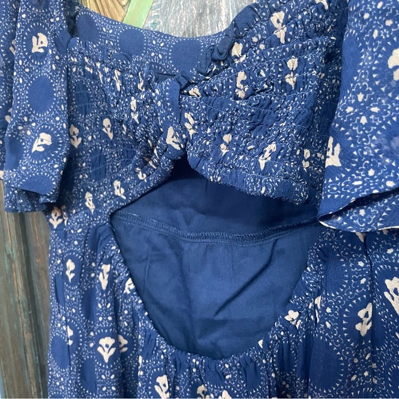 Anthropologie Maeve Smocked Tunic Mini Dress - Picture 4 of 5